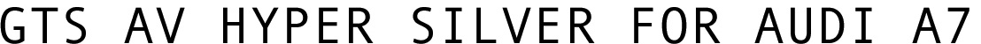 GTS-AV Hyper Silver for Audi A7 Title Line
