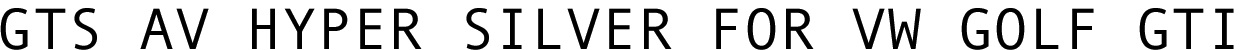 GTS-AV Hyper Silver for VW Golf GTi Title Line